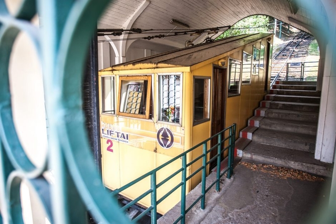 Apvogtas Žaliakalnio funikulierius