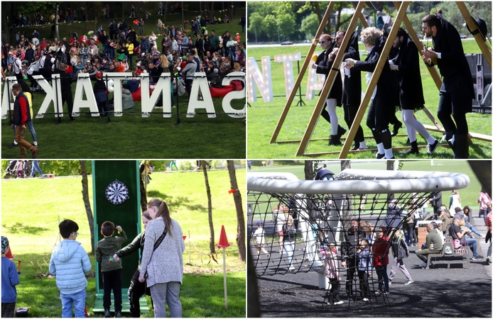 Atidarytas atnaujintas Santakos parkas: šventėje pramogų surado kiekvienas