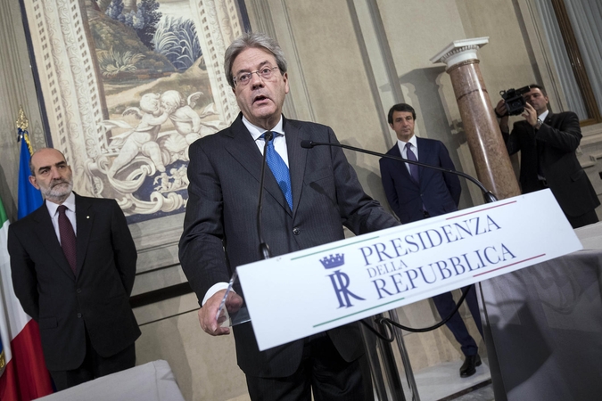 Italijoje paskirtas naujasis ministras pirmininkas