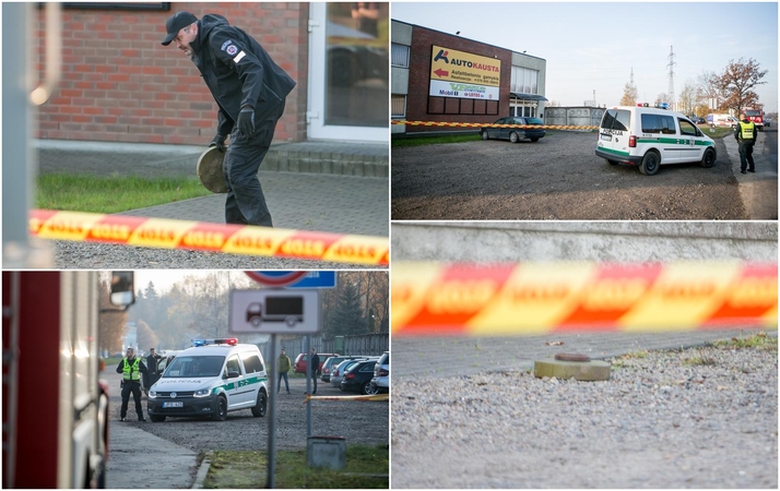 Prie „Autokaustos“ padėta mina – ją išsivežė „Aras“ 