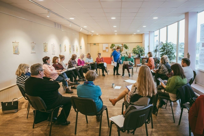 Paskirtis: "Kaunas 2022" iniciatyva surengtuose mokymuose pakaunės kultūros centrų darbuotojai sėmėsi naujų idėjų.