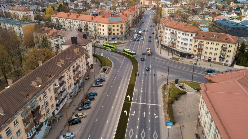 Ilgiausioje Kauno gatvėje – pokyčių metas: patogesnis eismas ir svarbi rekonstrukcija