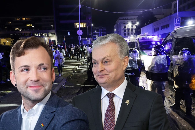 Tomas Vytautas Raskevičius (kairėje) ir Gitanas Nausėda