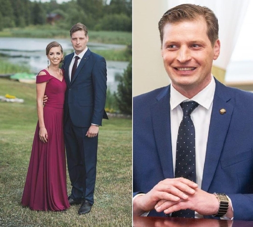 Kęstutis Mažeika su mylimąja 