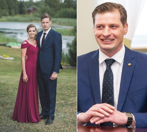 Kęstutis Mažeika su mylimąja 