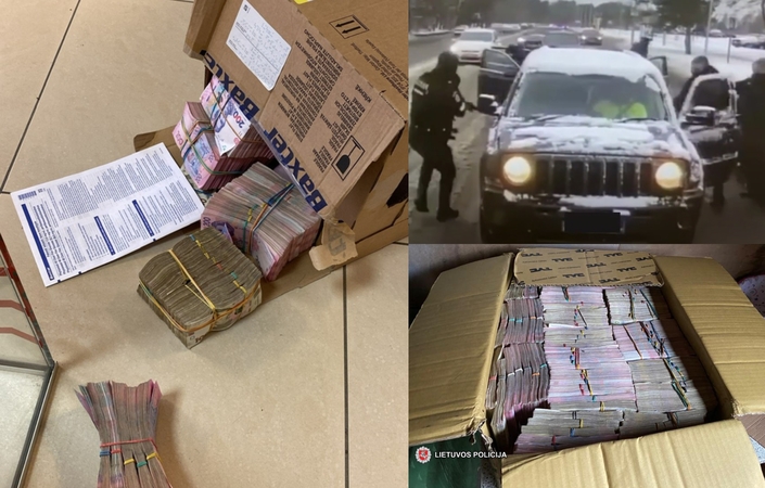 Apsimetė policininkais ir įvykdė ginkluotą plėšimą: rasta daugiau nei 11,32 mln. Ukrainos grivinų
