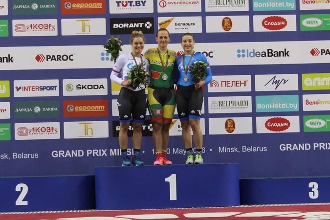 Dviratininkė S. Krupeckaitė – ant aukščiausio pakylos laiptelio