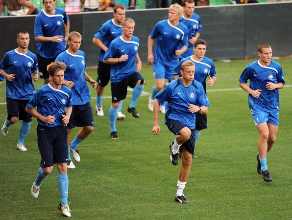 Kontrolinėse futbolo rungtynėse Estijos rinktinė sutriuškino gruzinus