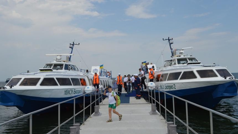 Atnaujinta: „Raketos“ tipo laivai, pavadinti „Ekspress“ reguliariais maršrutais pradėjo plaukioti Ukrainoje.
