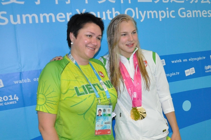 Daina Gudzinevičiūtė ir Rūta Meilutytė.