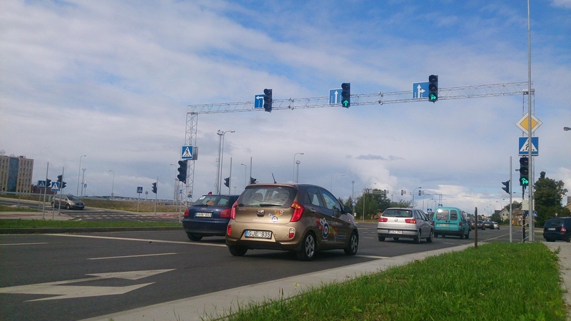 Statinys: naujai įrengta Baltijos prospekto ir Minijos gatvės sankryža.