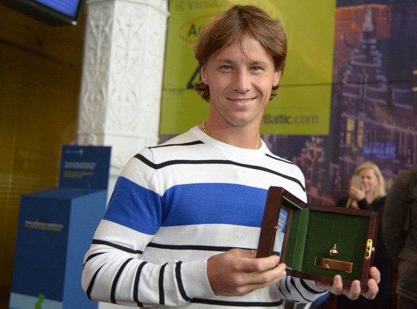 R. Berankis čempionų taurę laikė tik akimirką