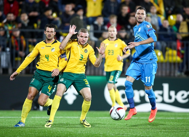 Lietuvos futbolo rinktinė nusileido slovėnams