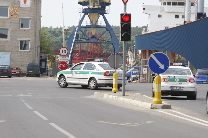 Pirmosiomis rugsėjo dienomis miesto gatvėse bus daug policijos automobilių.