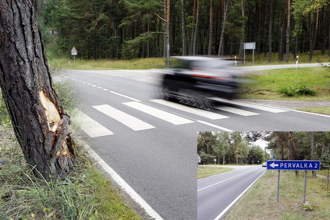 Kryžkelė: kelyje Klaipėda–Nida, ties pėsčiųjų perėja prie Pervalkos gyvenvietės, kaip įtariama, jaunasis Neringos socialdemokratas automobiliu partrenkė jauną studentę iš Kauno.