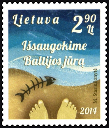 Baltijos jūra gelbėjama naujais pašto ženklais 