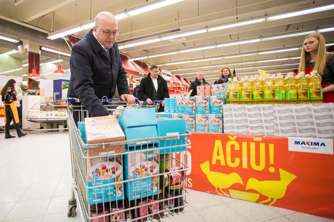 Prie paramos maisto produktais prisideda ir didžiųjų miestų merai