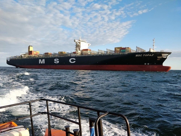Rekordininkas: „MSC Topaz“ - absoliučiai didžiausias Klaipėdos uoste apsilankęs laivas.