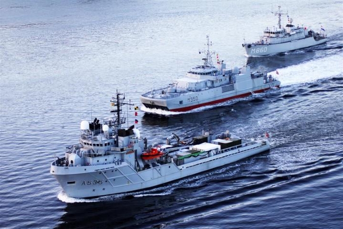 Į Klaipėdą atplaukė NATO priešmininės kovos laivai