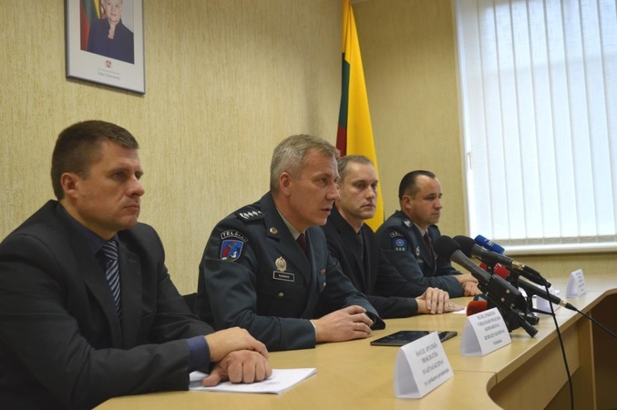 Spaudos konferencija dėl žmogžudysčių Kražiuose