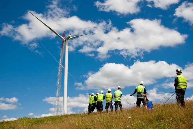 Vėjo jėgainės šiemet gamina dešimtadaliu daugiau elektros