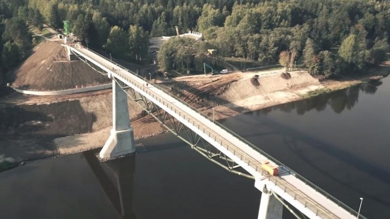 Alytuje atidarytas aukščiausias Lietuvoje pėsčiųjų ir dviratininkų tiltas