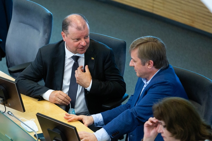 Situacija: S.Skvernelio „Vardan Lietuvos“ įsitvirtino ant partijų lyderių pjedestalo, o R.Karbauskio LVŽS nukrito jau į žemesnę politinių žaidėjų lygą ir krinta vis žemiau.