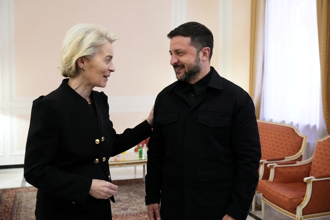 Ursula von der Leyen ir Volodymyras Zelenskis