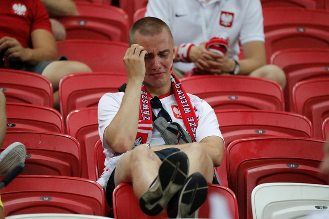 Kolumbijos futbolo rinktinė užtvėrė lenkams kelią į kitą etapą