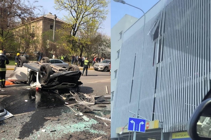 Vilniuje iš daugiaaukštės aikštelės iškritusiai vairuotojai – 5 eurų bauda