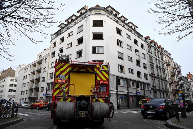 Strasbūre per gaisrą daugiabutyje žuvo penki žmonės