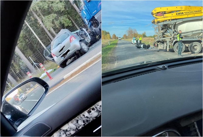 Eismas: žuvo automobilio keleivė, į reanimacijos palatą pateko motociklininkas.