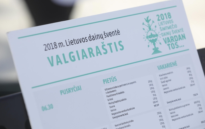 Dainų šventės meniu degustacija: ką valgys dalyviai?