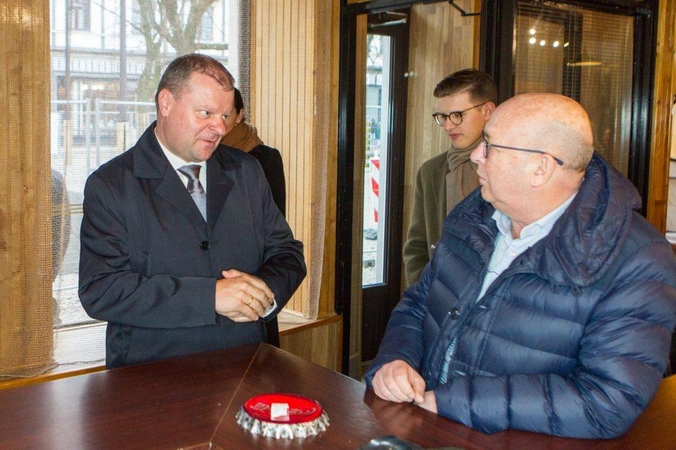 Saulius Skvernelis ir Visvaldas Matijošaitis