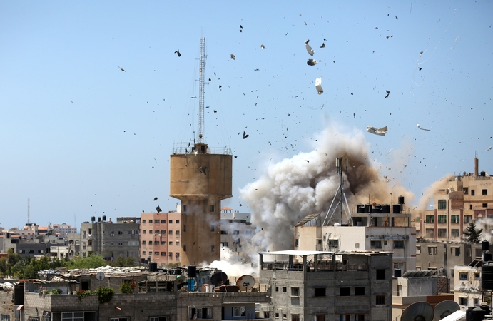 „Hamas“ paleido raketą į Izraelio antrąjį pagal svarbą oro uostą