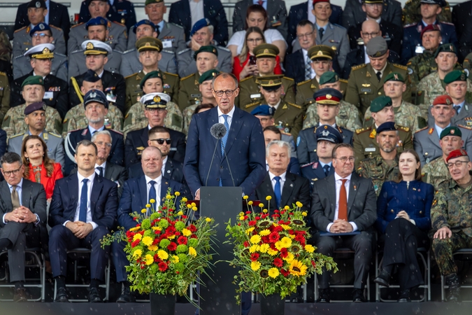 Pritarta Vokietijos kanclerio citatos įamžinimui Vilniuje