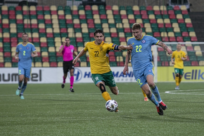 Lietuvos futbolo rinktinė Vilniuje pralaimėjo Kazachstanui