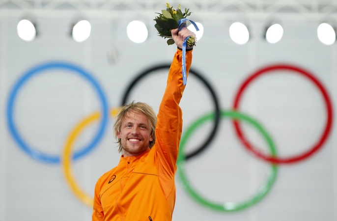 Olimpiados greitojo čiuožimo varžybų vyrų 500 m rungtyje - olando triumfas