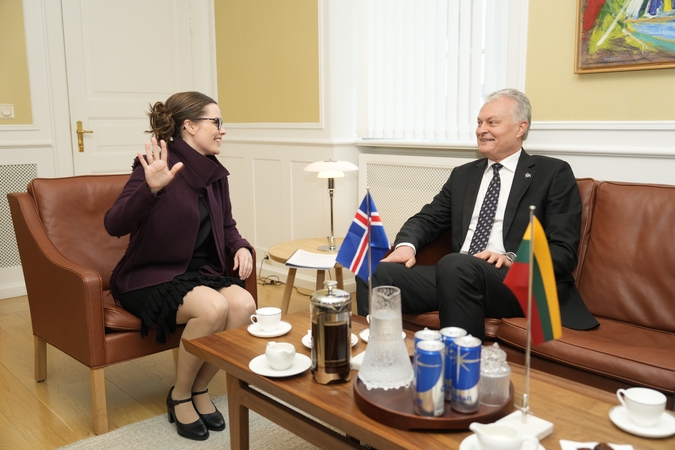 Katrin Jakobsdottir ir Gitanas Nausėda