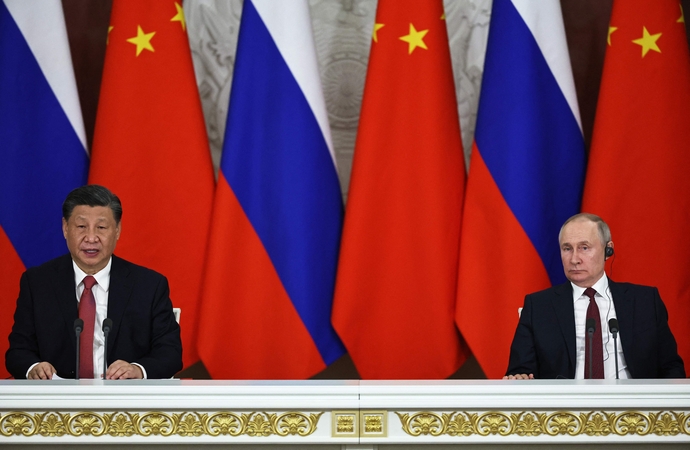 Xi Jinpingas ir Vladimiras Putinas