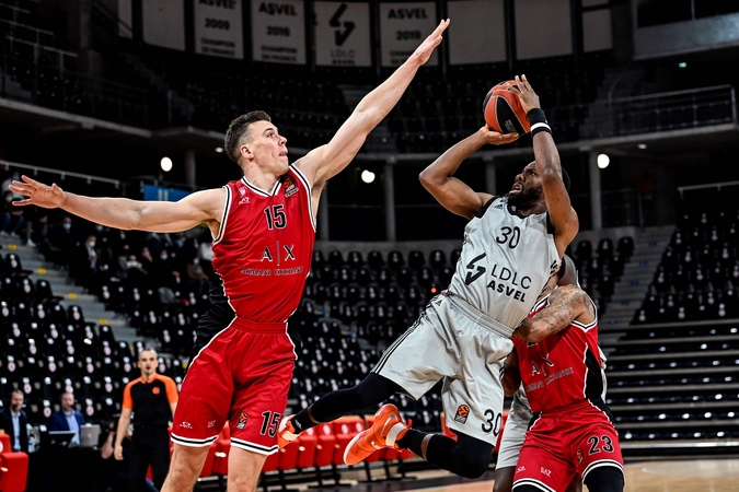 Staigmena Vilerbane: ASVEL nutraukė Milano klubo pergalių seriją