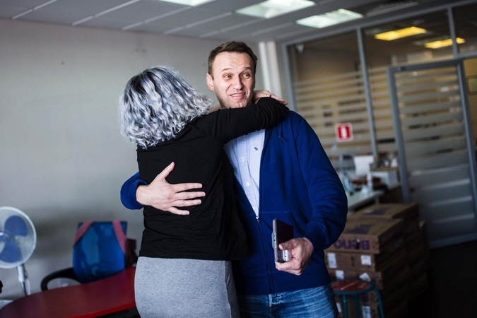 A. Navalnas išleistas iš areštinės po 25 parų