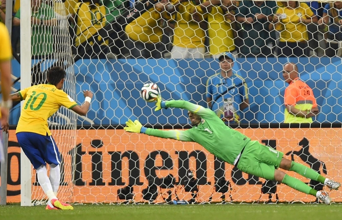 Pasaulio futbolo čempionato starte Brazilija nukovė kroatus