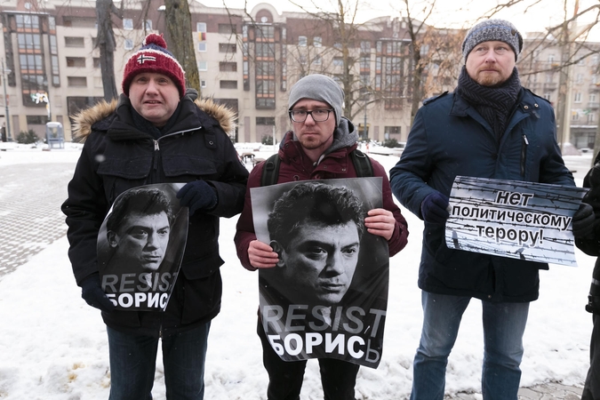 L. Kasčiūnas: piketas Vilniuje rodo, kad dar yra tikinčių demokratine Rusija