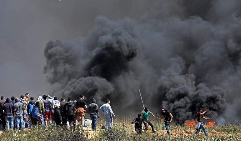 Per naujus protestus Gazoje žuvo mažiausiai penki palestiniečiai, 900 buvo sužeisti