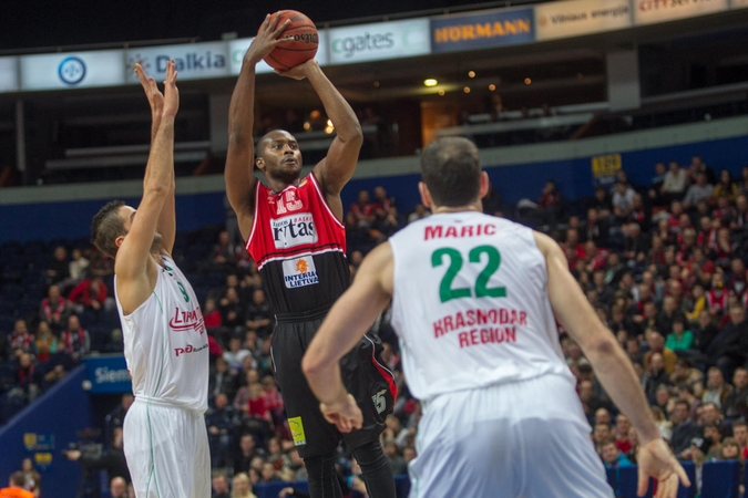 "Lietuvos rytas" pralaimėjo trilerį "Lokomotiv-Kuban" krepšininkams (komentarai)