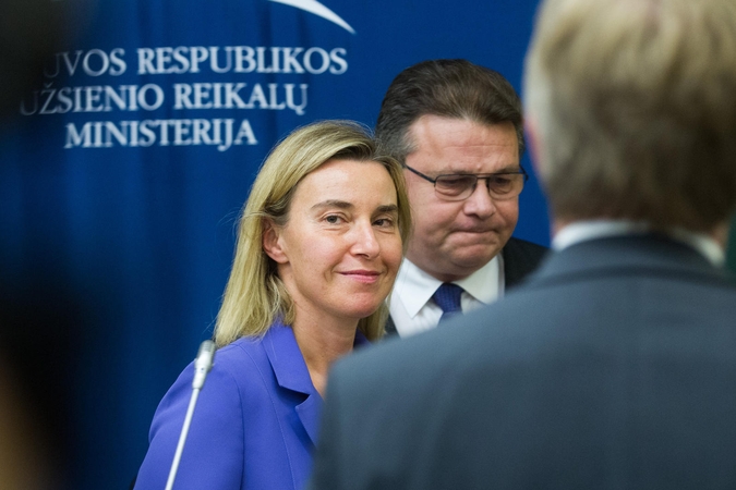 F. Mogherini Vilniuje: Irano susitarimas gali padėti nutraukti karą Sirijoje