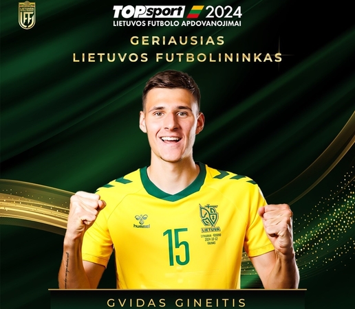 Kaune apdovanoti 2024-ųjų Lietuvos futbolo geriausieji