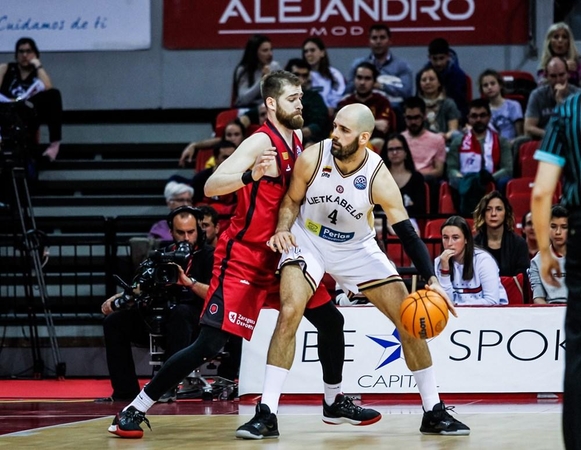 Aštuntfinalio seriją „Lietkabelis“ pradėjo nesėkme