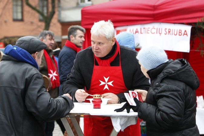Maltiečių vaišės ragino klaipėdiečius aukoti